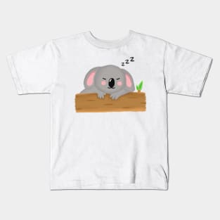 Cute Sleeping Koala Kids T-Shirt